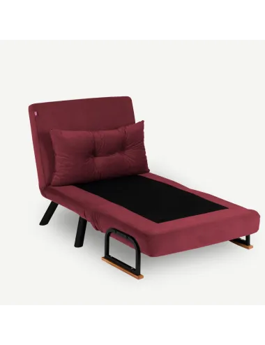 Fotoliu Extensibil Sando Single - Maroon  - 3