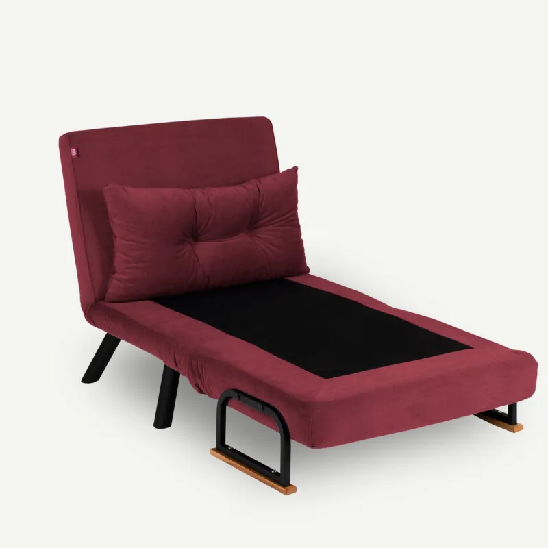 Fotoliu Extensibil Sando Single - Maroon  - 3