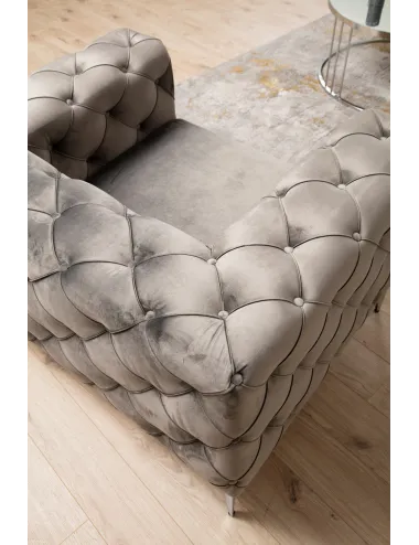 Canapea Tapitata cu 3 Locuri Como 3 Seater - Anthracite 237 X 70 X 90  - 3