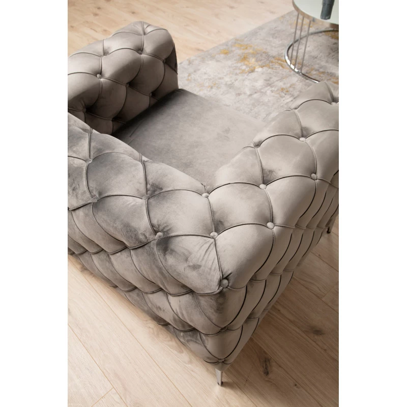 Canapea Tapitata cu 3 Locuri Como 3 Seater - Anthracite 237 X 70 X 90  - 3