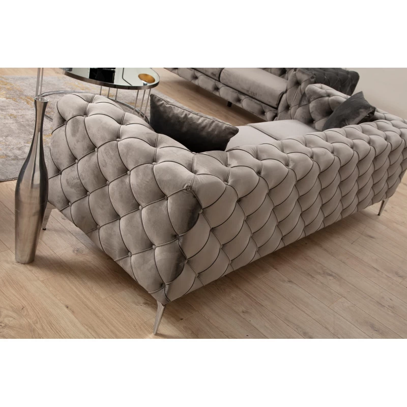 Canapea Tapitata cu 3 Locuri Como 3 Seater - Anthracite 237 X 70 X 90  - 4
