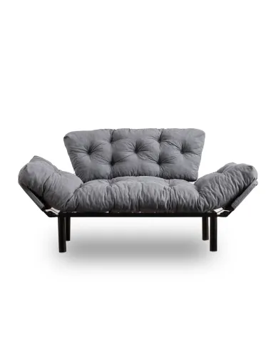 Canapea Tapitata cu 2 Locuri Nitta - Grey 155 X 85 X 70  - 4