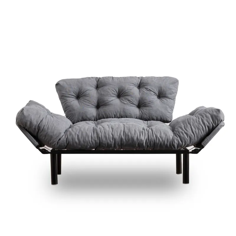 Canapea Tapitata cu 2 Locuri Nitta - Grey 155 X 85 X 70  - 4