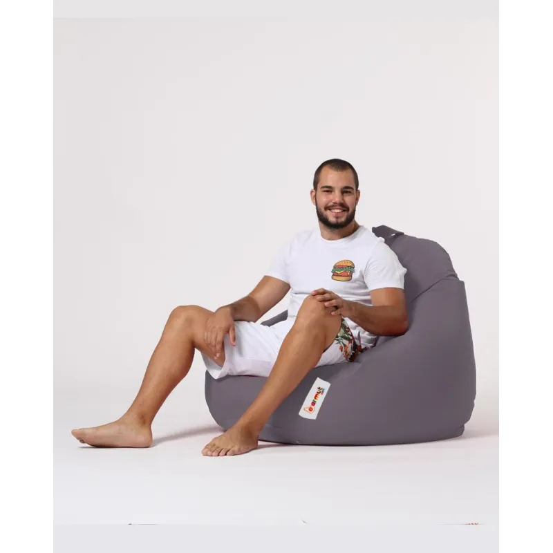 Fotoliu Puf Bean Bag Premium XXL - Dark Grey  - 4
