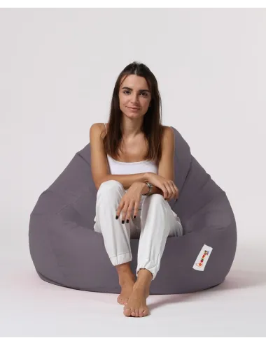 Fotoliu Puf Bean Bag Premium XXL - Dark Grey  - 5
