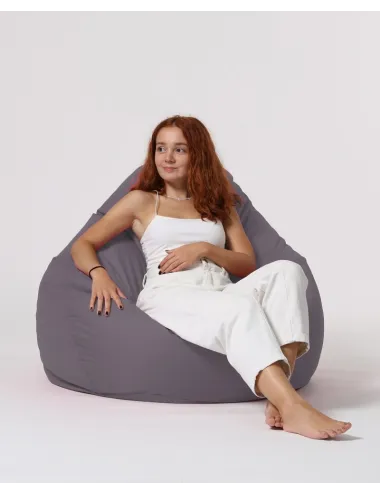 Fotoliu Puf Bean Bag Premium XXL - Dark Grey  - 6