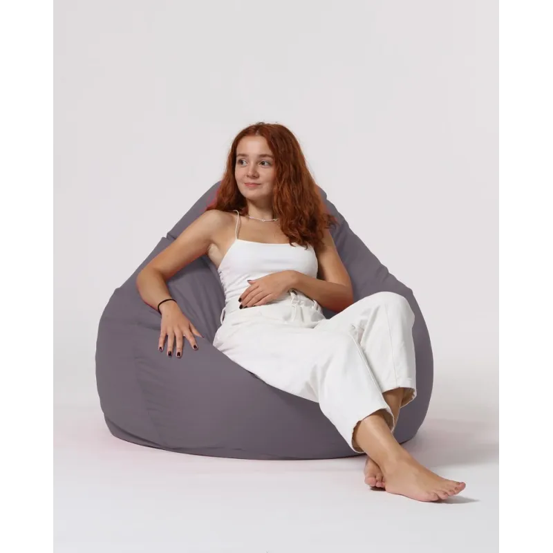 Fotoliu Puf Bean Bag Premium XXL - Dark Grey  - 6