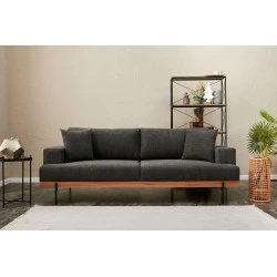 Canapea Tapitata cu 3 Locuri Liva - Anthracite 227 X 76 X 94 - 1