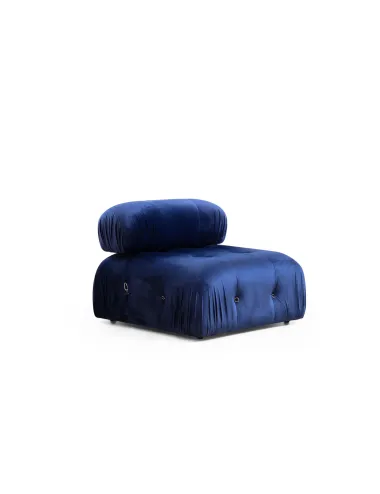 Canapea Tapitata Tip Coltar Bubble Velvet Blue L1-O1-1R-PUF 288 X 190 X 95  - 3