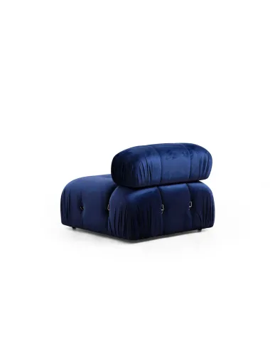 Canapea Tapitata Tip Coltar Bubble Velvet Blue L1-O1-1R-PUF 288 X 190 X 95  - 4