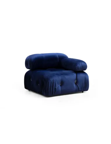 Canapea Tapitata Tip Coltar Bubble Velvet Blue L1-O1-1R-PUF 288 X 190 X 95  - 5