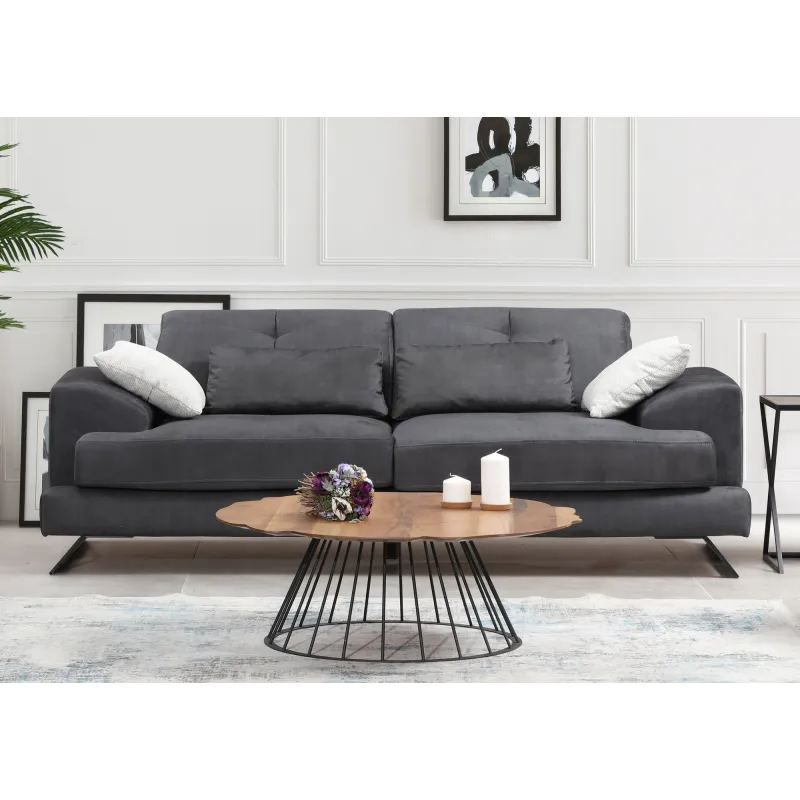 Canapea Tapitata cu 3 Locuri si Spatar Reglabil Frido 3 Seater 225 X 92 X 79  - 1