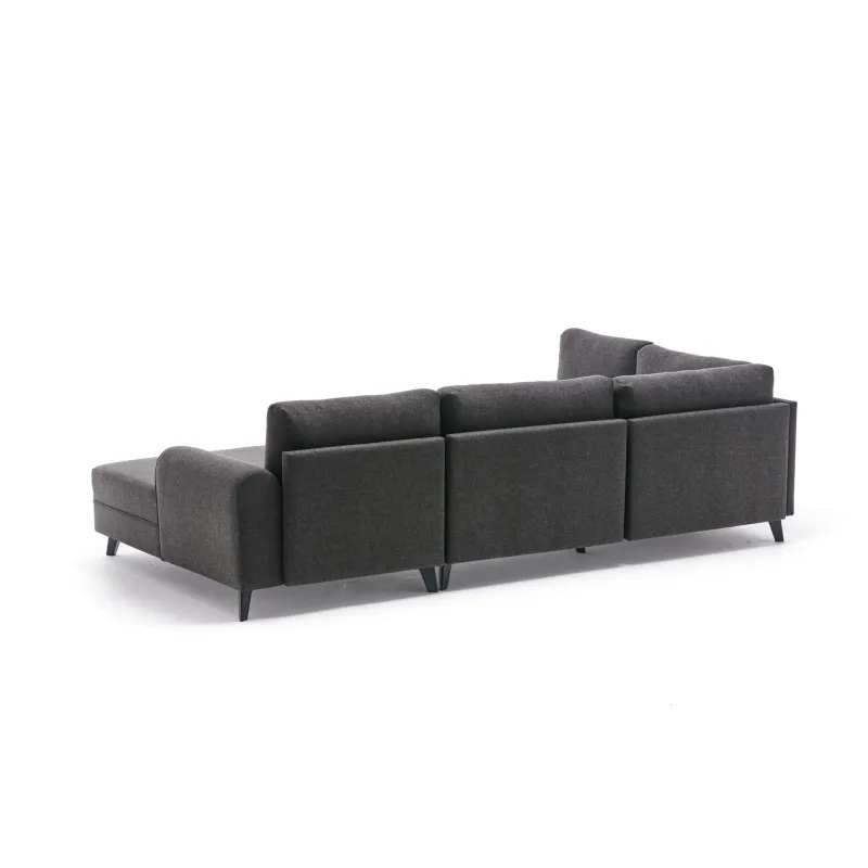 Canapea Tip Coltar in Forma de U Belen - Anthracite  - 2