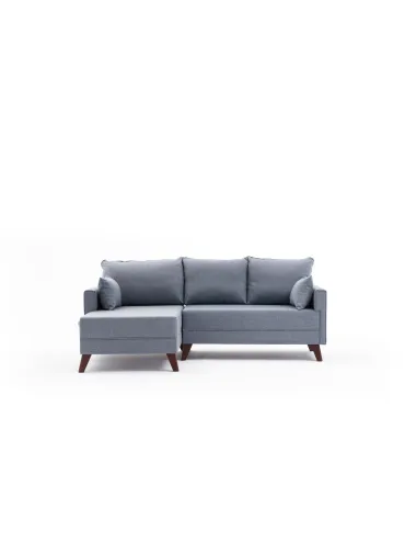 Canapea Tip Coltar Bella Soft Mini Kose Left - Blue  - 6