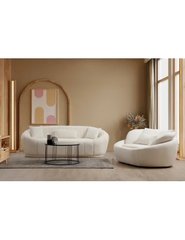 Canapea Tapitata 2 Locuri Midye - Love Seat - 2