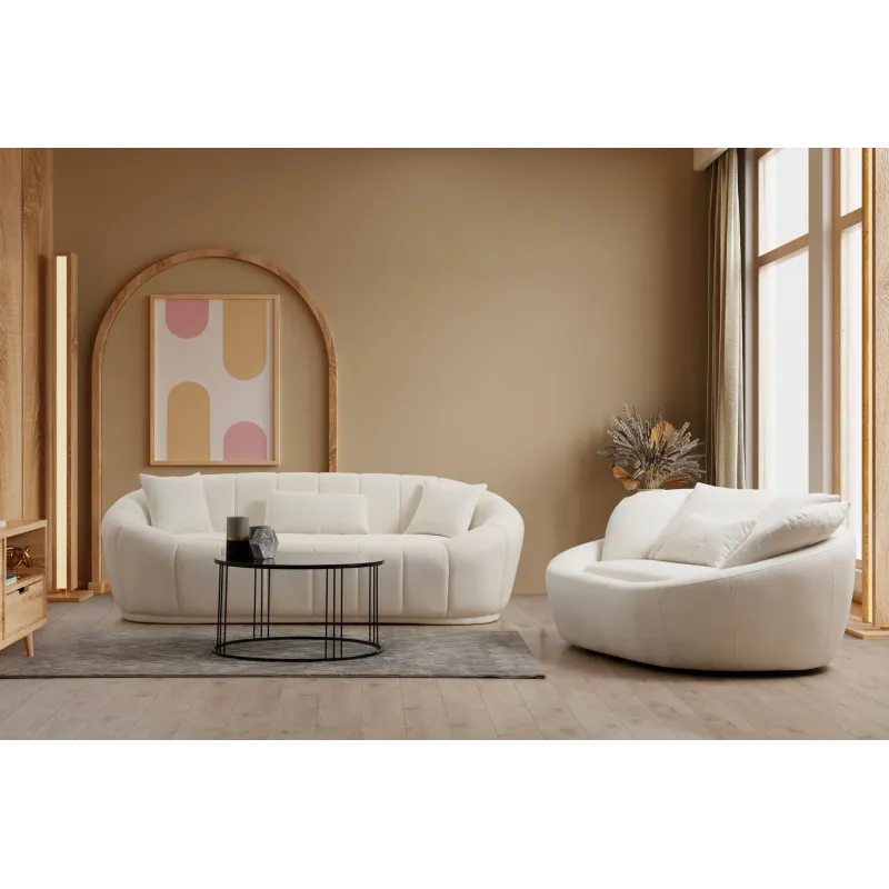 Canapea Tapitata 2 Locuri Midye - Love Seat  - 2