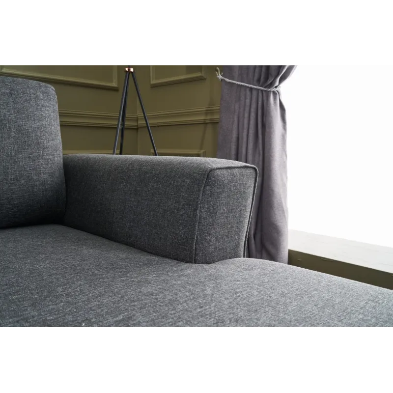 Canapea Tip Coltar in Forma de U Eris - Anthracite  - 5