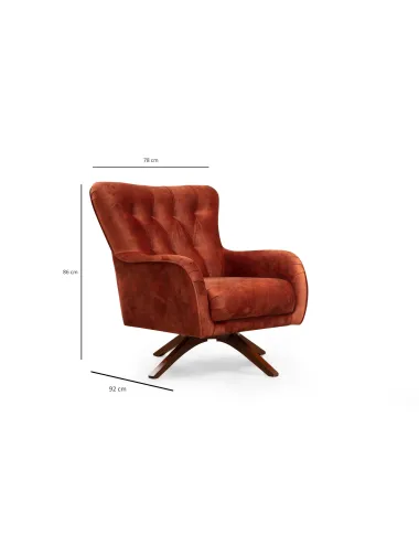 Fotoliu Siesta Armchair - Orange 78 X 92 X 86  - 6