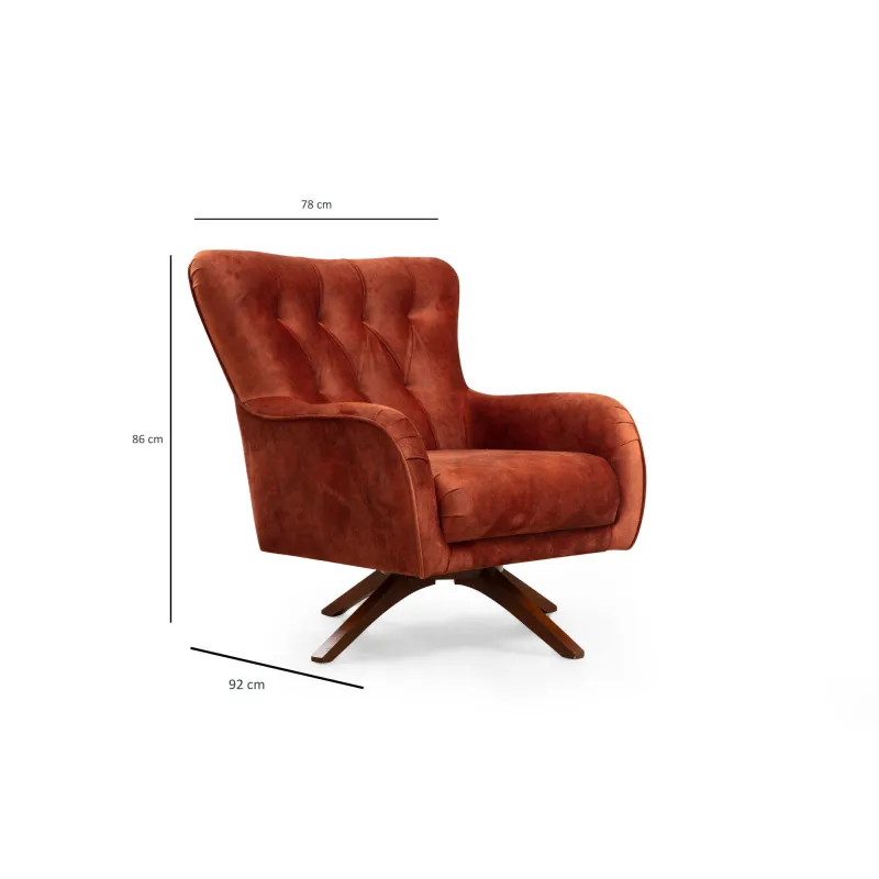 Fotoliu Siesta Armchair - Orange 78 X 92 X 86  - 6