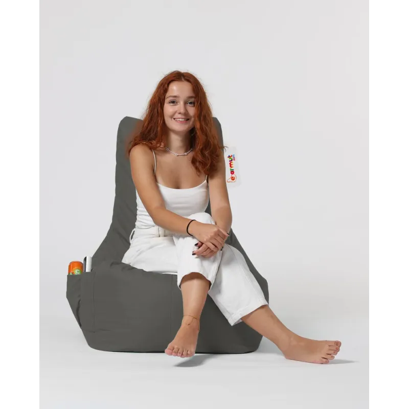 Fotoliu Puf Bean Bag Diamond - Fume  - 2