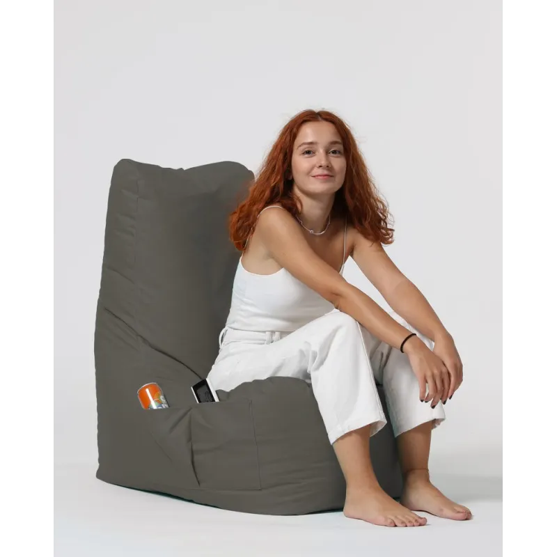 Fotoliu Puf Bean Bag Diamond - Fume  - 5