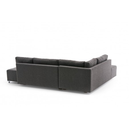 Canapea Tip Coltar Tapitat Extensibil Manama Corner Sofa Bed Left - Anthracite - 1