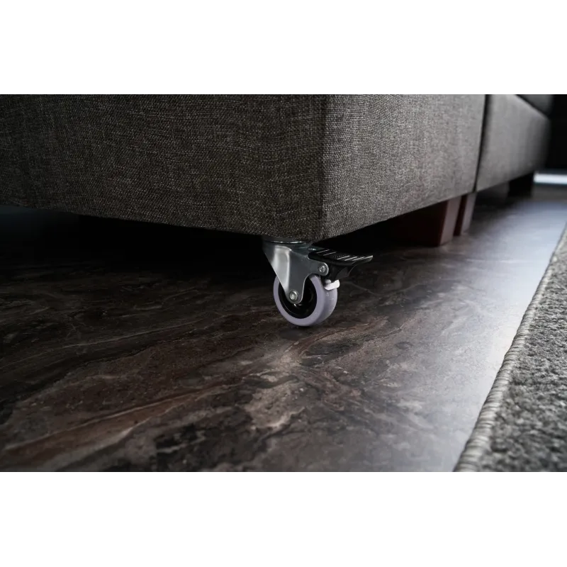 Canapea Tip Coltar Tapitat Extensibil Manama Corner Sofa Bed Left - Anthracite  - 6