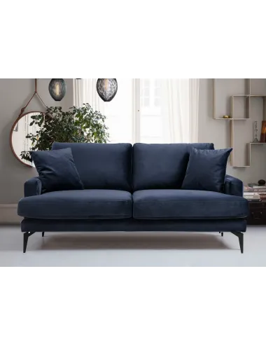 Canapea 3 Locuri 175 X 90 X 88 Papira 2 Seater - Navy Blue  - 1