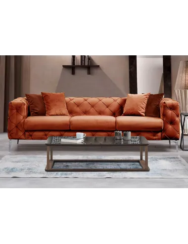 Canapea Como - Orange 3 Locuri 237 X 73 X 90 - 1