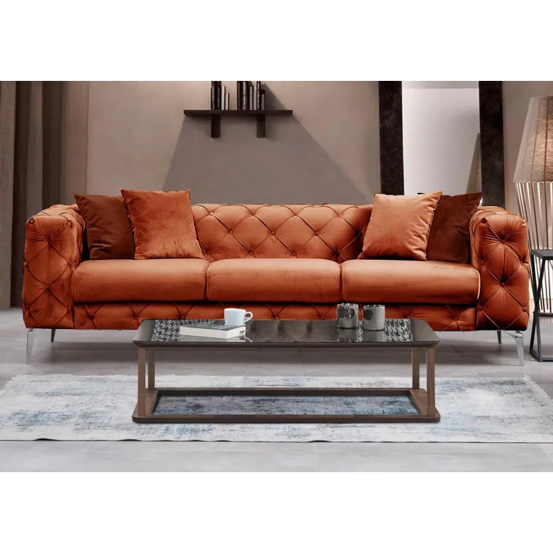 Canapea Como - Orange 3 Locuri 237 X 73 X 90  - 1