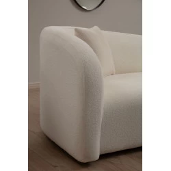 Canapea cu 2 Locuri Asos Cream - 170 X 76 X 75  - 2
