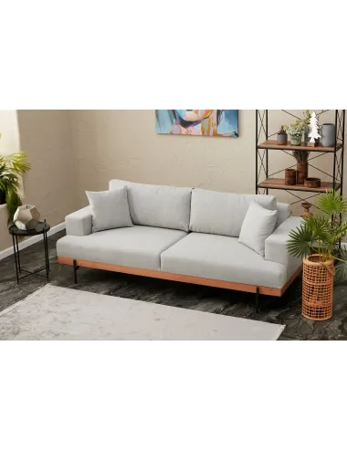 Canapea cu 3 Locuri Liva - Grey 227 X 94 X 76  - 2