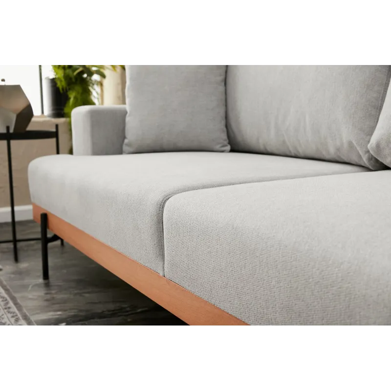 Canapea cu 3 Locuri Liva - Grey 227 X 94 X 76  - 5