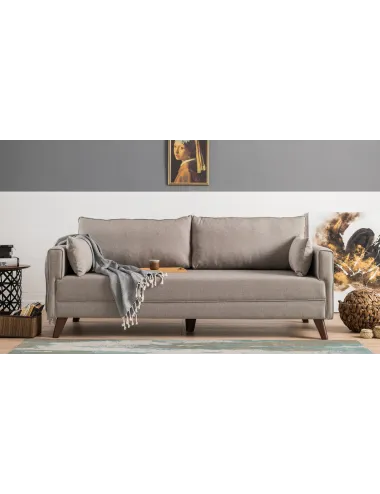 Canapea cu 3 Locuri Bella Sofa For 3 Pr - Cream 208 X 85 X 81 - 1