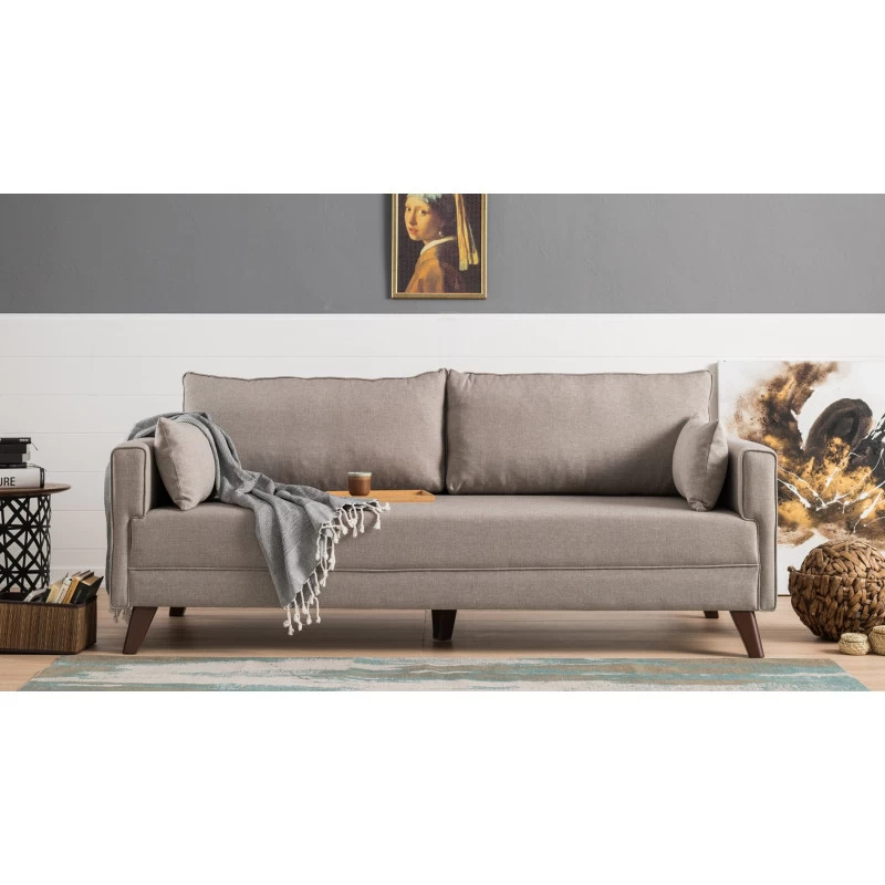 Canapea cu 3 Locuri Bella Sofa For 3 Pr - Cream 208 X 85 X 81  - 1