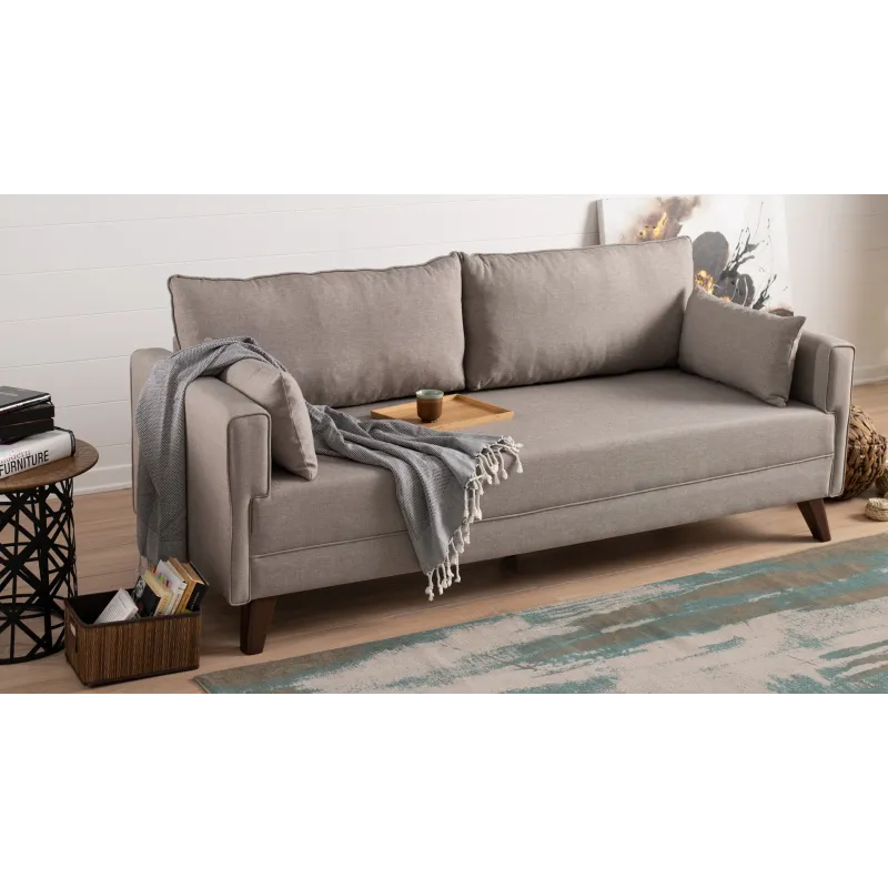 Canapea cu 3 Locuri Bella Sofa For 3 Pr - Cream 208 X 85 X 81  - 2