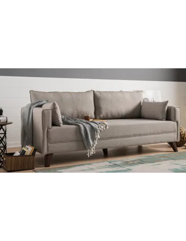 Canapea cu 3 Locuri Bella Sofa For 3 Pr - Cream 208 X 85 X 81  - 3