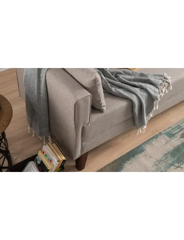 Canapea cu 3 Locuri Bella Sofa For 3 Pr - Cream 208 X 85 X 81  - 4