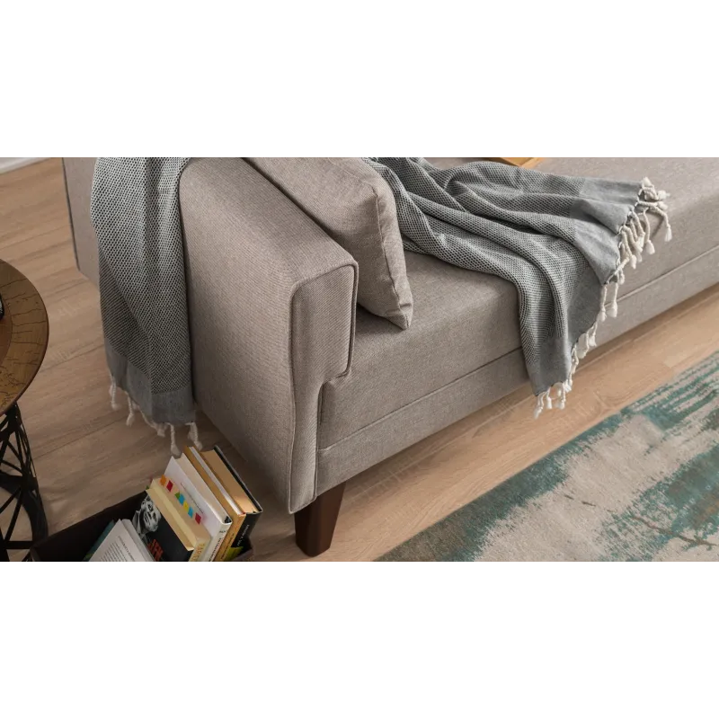 Canapea cu 3 Locuri Bella Sofa For 3 Pr - Cream 208 X 85 X 81  - 4