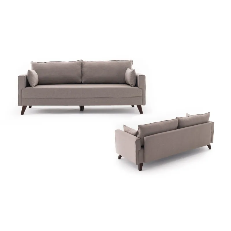 Canapea cu 3 Locuri Bella Sofa For 3 Pr - Cream 208 X 85 X 81  - 6