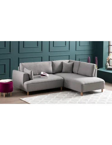 Canapea Tip Coltar Felix Extra Soft Corner Sofa Right - Light Grey  - 1