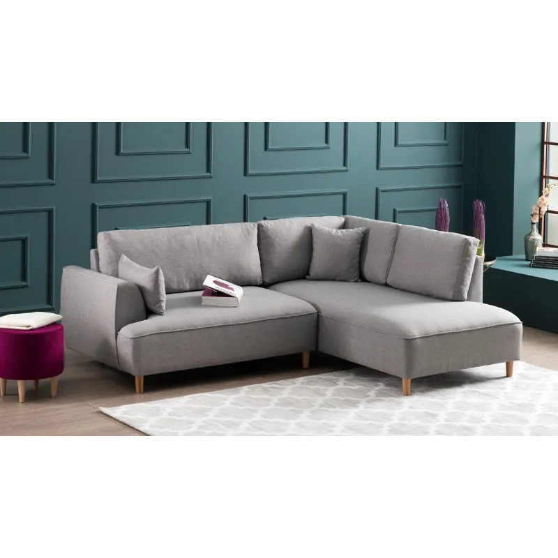 Canapea Tip Coltar Felix Extra Soft Corner Sofa Right - Light Grey  - 1