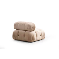 Canapea Tip Coltar Bubble Corner ( L1-O1-1R -Puf) - Cream  - 6
