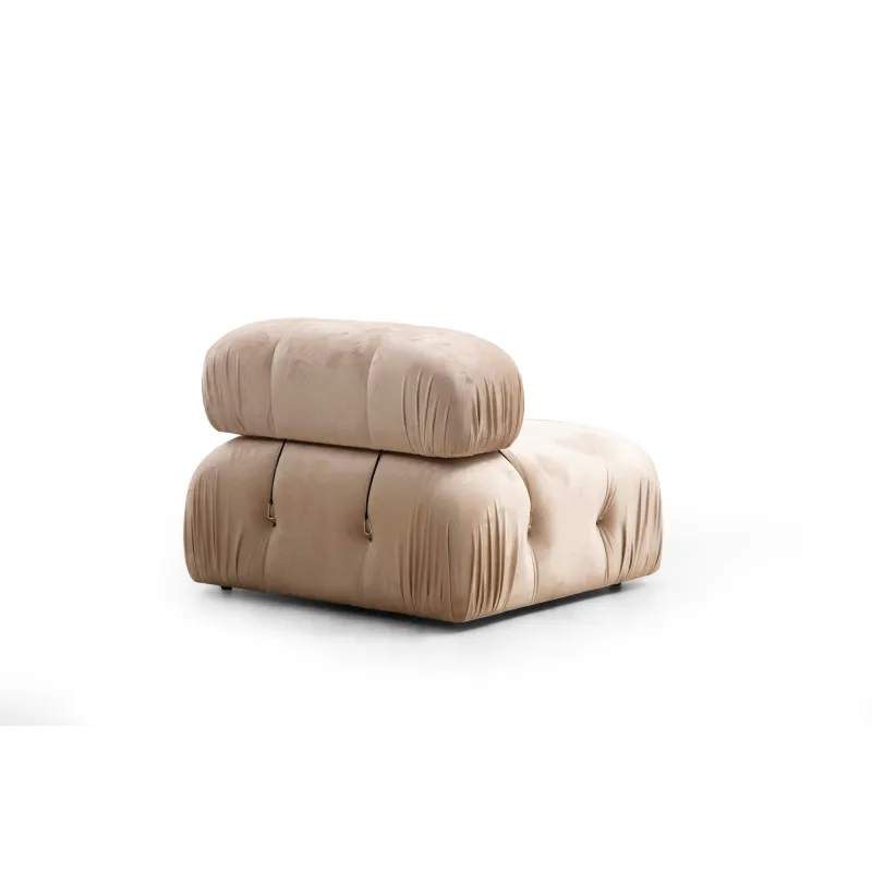 Canapea Tip Coltar Bubble Corner ( L1-O1-1R -Puf) - Cream  - 6
