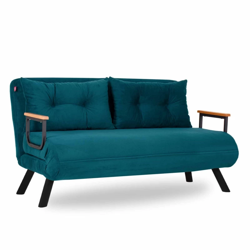 Canapea Extensibila 2 Locuri Sando 2-Seater - Petrol Green  - 2