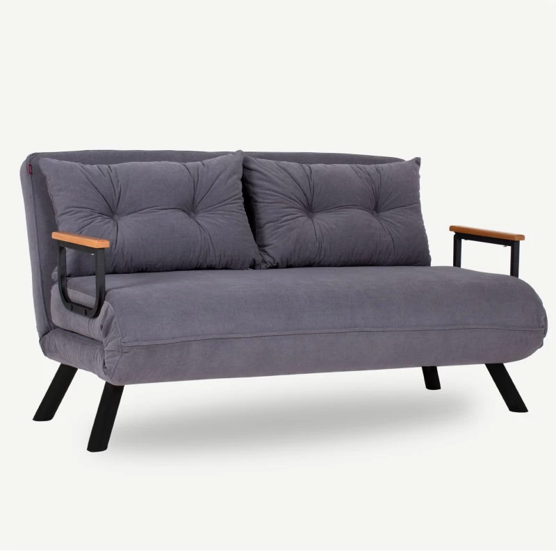Canapea Extensibila 2 Locuri Sando 2-Seater - Grey  - 2