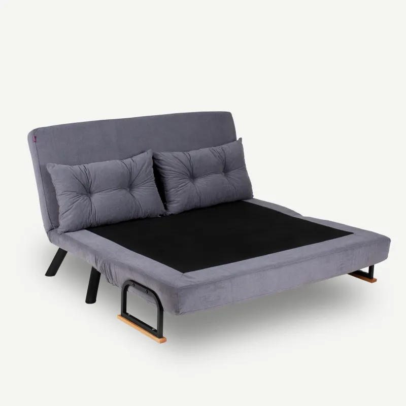 Canapea Extensibila 2 Locuri Sando 2-Seater - Grey  - 3