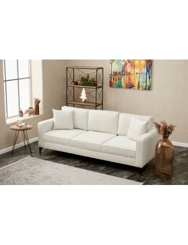 Canapea 3 Locuri Berlin - Cream, Black - 2