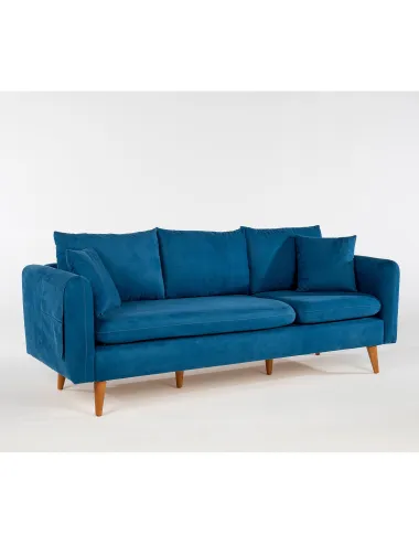 Canapea 3 Locuri Sofia - Dark Blue 215 X 91 X 85 - 2