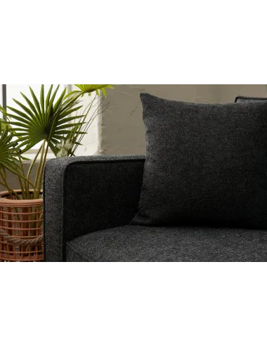 Canapea cu 3 Locuri Berlin - Anthracite, Black  - 3